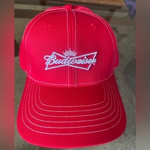 Budweiser Red Cap with White Logo